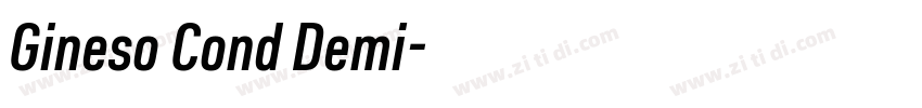 Gineso Cond Demi字体转换